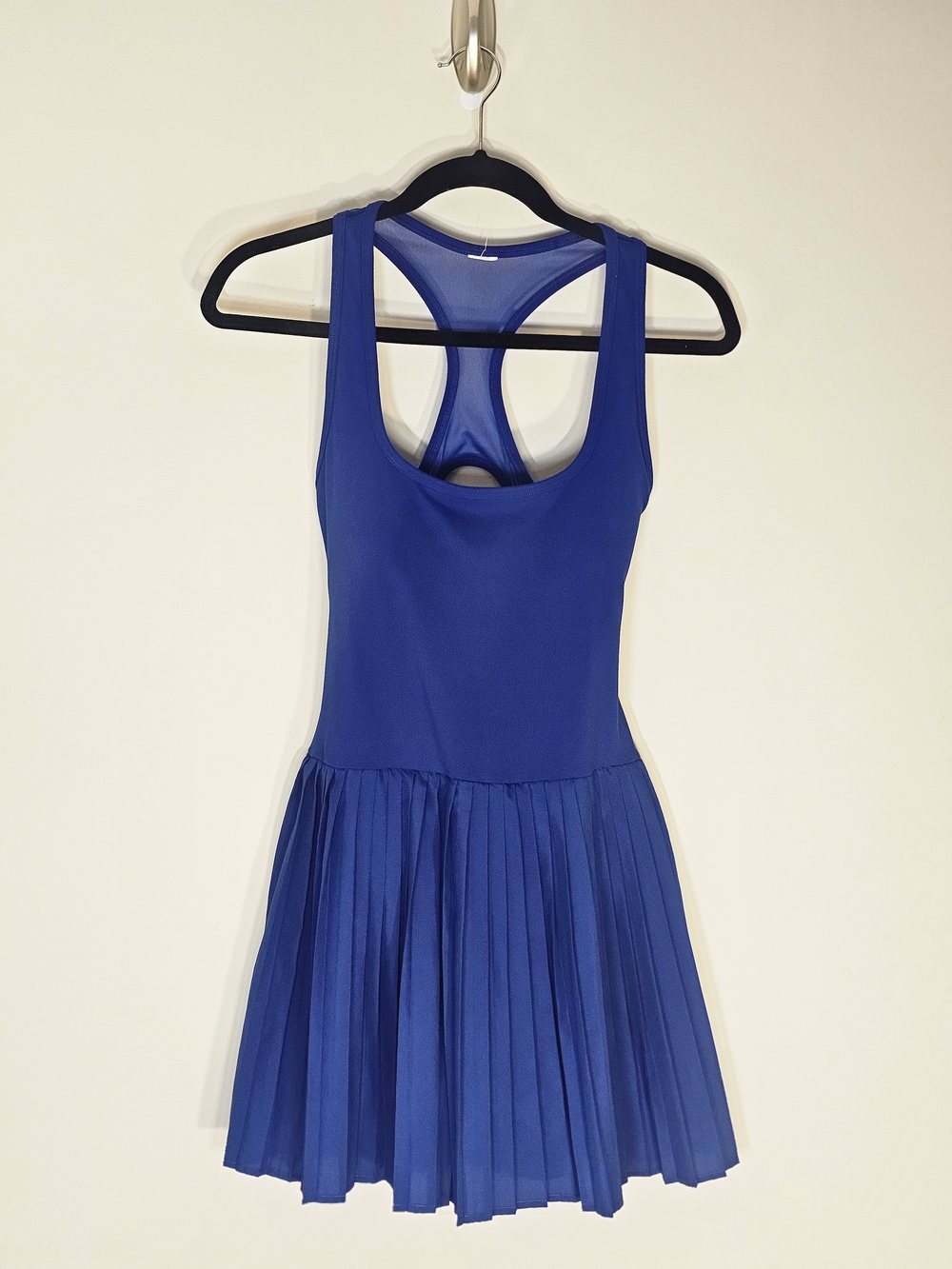 Fabletics Royal Blue Pleated Racerback Dress